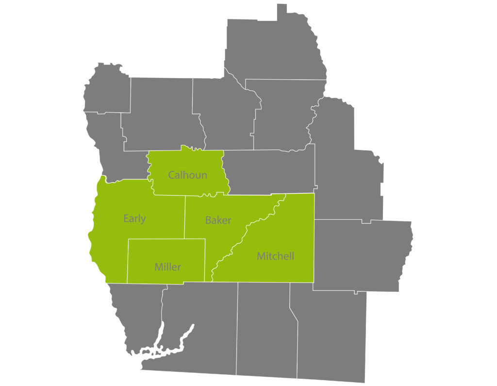 zoomed image of coverage area